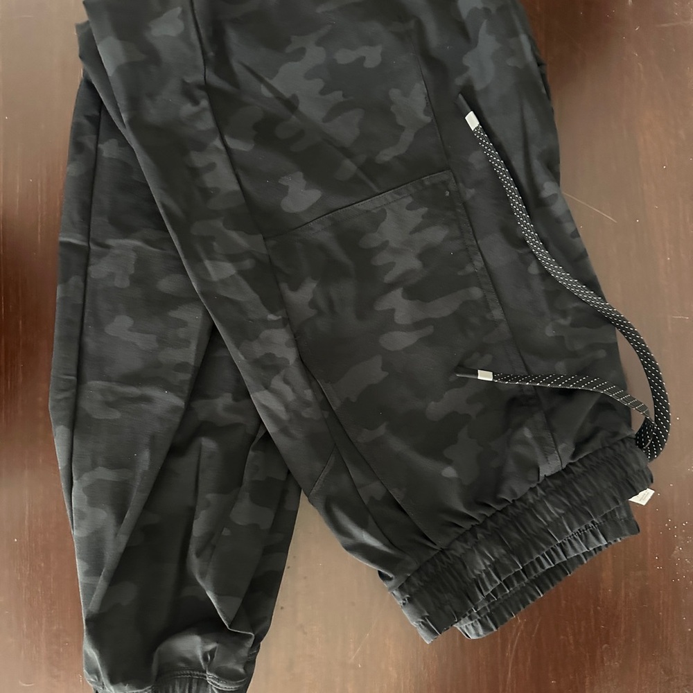 Black Camouflage Women’s Jogger Pants